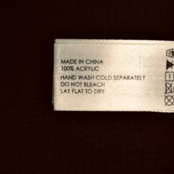 😊Michael Kors Unisex Logo Scarf Bi-Color Brown Black Diagonal Stripe Acrylic - Picture 4 of 6